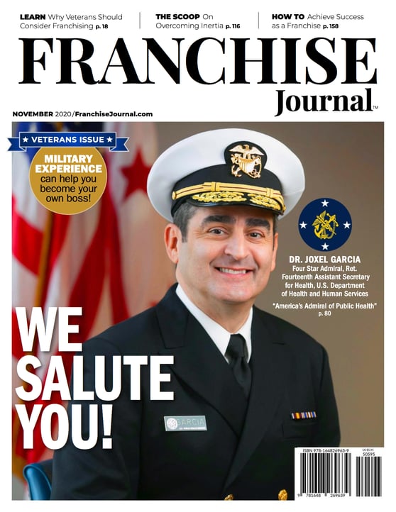 Franchise Journal, November 2020 Cover