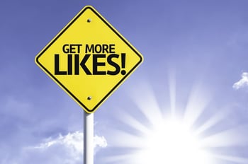 Get More Likes! road sign with sun background-1